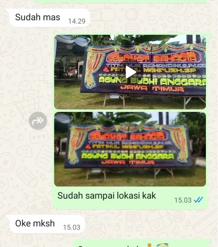 Pengiriman Papan Bunga Kecapi Harjamukti