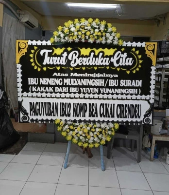 Papan Bunga di Kecapi Harjamukti